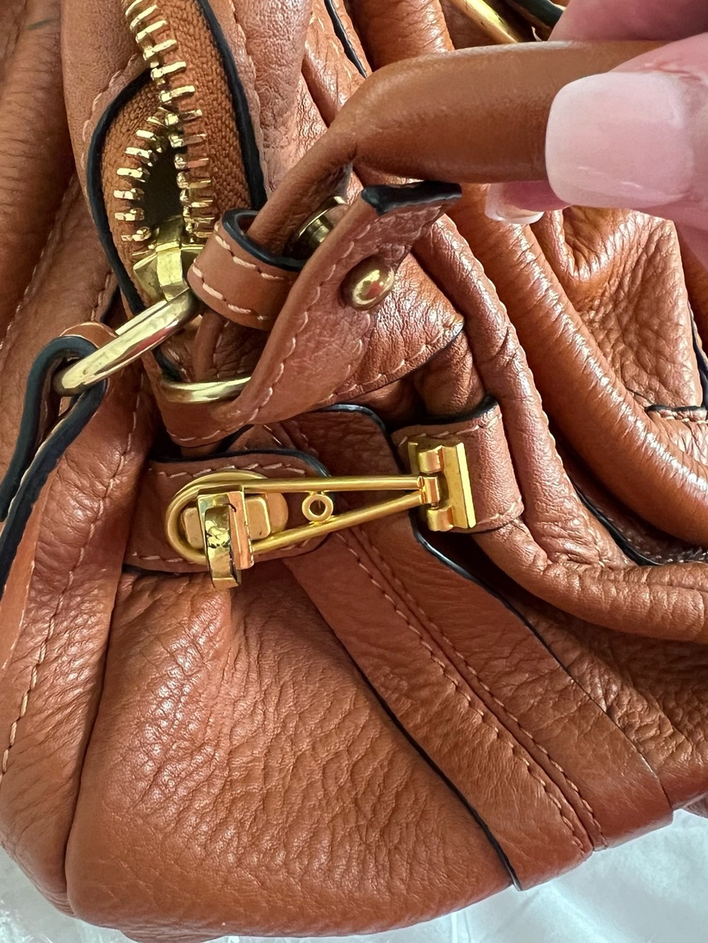 Chloe paraty cognac tote - Picture 5 of 16
